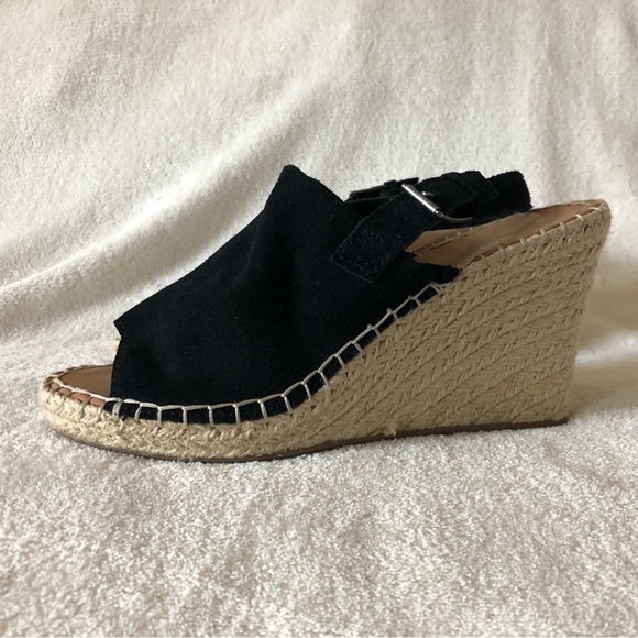 Toms suede slingback wedge black - Picture 2 of 7